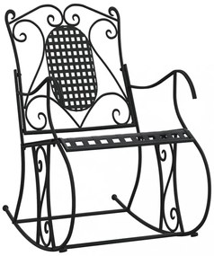 fekete acél hintapad 84 cm