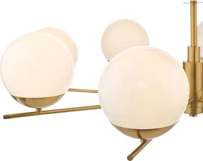 Dar Lighting glamour modern csillár bombazine fehér sárgaréz darbom0835