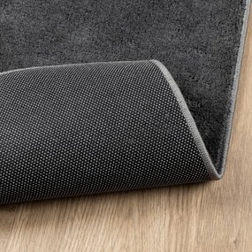 OVIEDO antracitszürke rövid szálú szőnyeg 80 x 250 cm