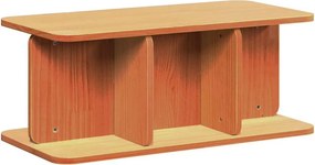 vidaXL Dohányzóasztal Faggyú barna 80 x 39,5 x 33,5 cm Tömör fenyőfa