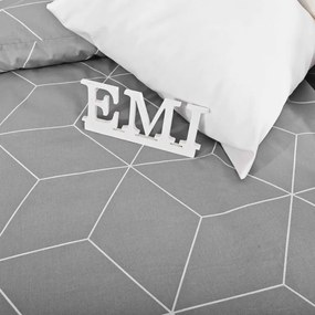 EMI Alya grey pamut ágyneműhuzat, A standard egyszemélyes ágy szett tartalma: 1x 140x200 + 1x 70x90