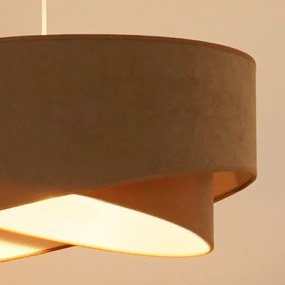 Brilagi - LED Csillár zsinóron LYRA 1xE27/15W/230V barna/fehér