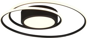 TRIO 672310232 YAVA Modern LED Mennyezeti Lámpa Fekete LED IP20