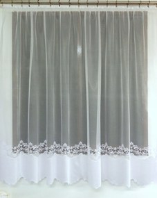 Mg Függöny 628/72 Fehér 250X150cm Kész Sk Szalaggal