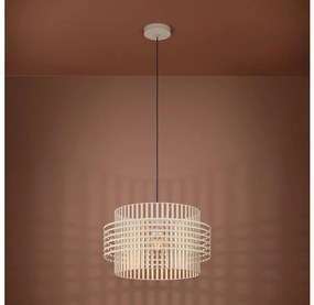 Eglo 390145 - Csillár zsinóron OLTAMAR 1xE27/40W/230V átm. 48 cm krémes
