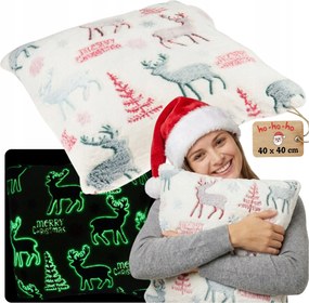 Karácsonyi párnahuzat 40x40 Sötétben világító jáspis párnahuzat karácsonyra