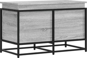 vidaXL szürke sonoma szerelt fa tárolóláda fedéllel 80x40x51,5 cm