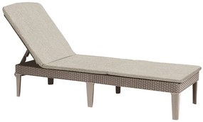 Keter Jaipur cappuccino/bézs napozóágy párnával