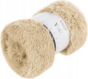 Yeti foteltakaró 70x150 szőrme szerkezetű bézs