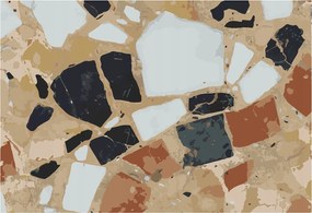 Flizelin tapéta 3D ragasztóval Fali Rusztikus kövek 152x104 Ragasztó