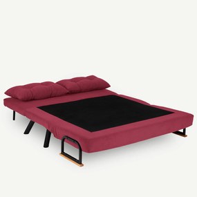 Kanapé futon  Sandy (bordó). 1062310