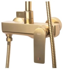 REA-P2400 - AVALON zuhanyszett csapteleppel, szálcsiszolt arany