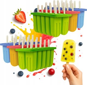 Szilikon Fagylalt Forma 10db pálcikák 50db Diy Házi Fagylalt Sorbet