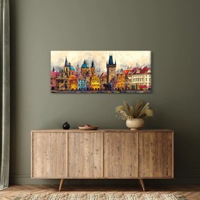 Kép - Ősz a festett városban (120x50 cm)
