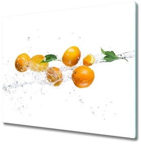 Üveg vágódeszka Narancs és víz 60x52 cm