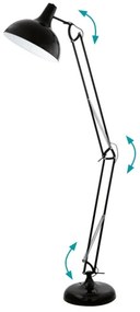 Eglo 94698 - Állólámpa BORGILLIO 1xE27/60W/230V