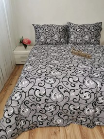 Pamut lepedők Ornament szürke TiaHome - 1x Párna 90x70cm, 1x Paplan 140x200cm