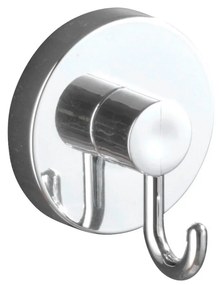 WENKO Vacuum-Loc® 2 db Fürdőszobai fogas, fúrás és csavarozás nélkül, 5 x 6 x 6.7 cm, ABS, ezüstszín