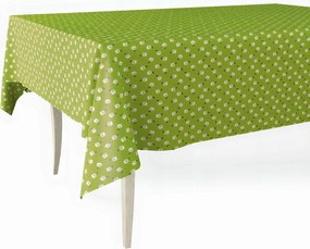 Cerata Vastag Abrosz Zöld Bőrből Apró Virágok Margaréta 140x200