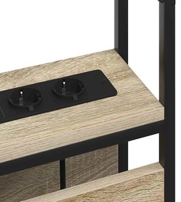 Tároló fejtámla polcokkal tárolóval sonoma tölgy 100 cm Faanyag