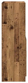 vidaXL antik fa színű szerelt fa konyhaszekrény 57x41,5x131,5 cm