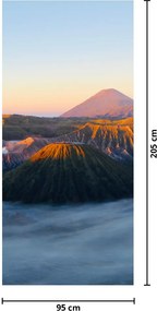 Falikép az ajtónál - Mount Bromo Indonéziában (95x205cm)