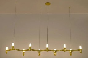King Home ATOMIC LONG DW-d1005-10C.GOLD Függőlámpa 10x10W/G9 IP20