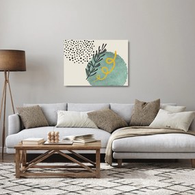 Üveg kép - Absztrakt lapok N⁰1 (70x50 cm)