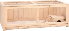 vidaXL tömör fenyőfa hörcsögketrec 104x52x38 cm
