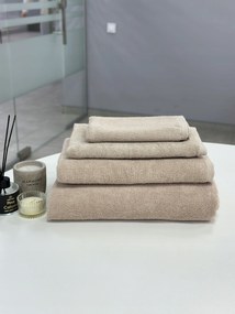 Törölköző szett 4 db 100% Pamut 500 gsm Luxus Szett Bézs