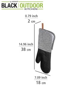 Black Outdoor Kitchen Ada 2 db konyhai kesztyű - Wenko