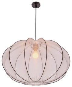 Fehér függőlámpa textil búrával ø 60 cm Mellow – Candellux Lighting