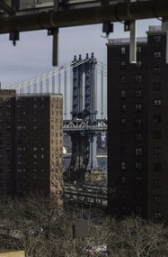 Poszter 53x81cm Manhattan híd New York épületeken át, Assaf F