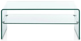 Üveg dohányzóasztal 50x100 cm Cristal Evo – Tomasucci