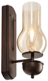 Brilagi - LED Fali lámpa COTTAGE 1xE14/40W/230V bükkfa/barna BG1502+BG2273