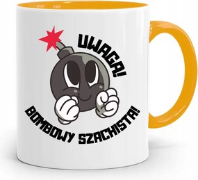 Sakkozóknak Sárga Bögre Születésnapi Ajándéknak, fényképes nyomattal