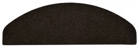 15 db sötétbarna tűlyukasztott öntapadó lépcsőszőnyeg 65x21x4cm