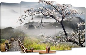 Vászonkép 100x60 Japán Virágzó cseresznye