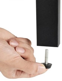 NAVARO könyvszekrény barna/fekete