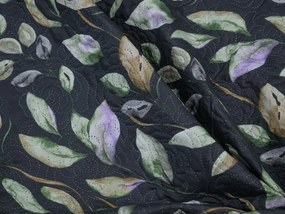 Ágytakaró SILVANE, fekete Méret: 170 x 210 cm