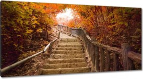 Képek 115x55 Őszi séta Lépcsők