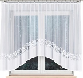 Daniela Jacquard készfüggöny, alul kivágással 350x155 cm