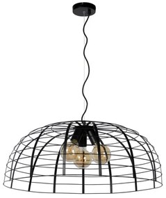 Lucide 45449/76/30 - Csillár zsinóron ELODIE 3xE27/40W/230V fekete