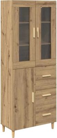 vidaXL Magasfiú fiókkal Artisan tölgy 69,5 x 34 x 180 cm Faanyag
