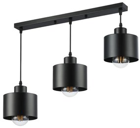 MAXLED Csillár zsinóron 3xE27/35W/230V fekete MX0240