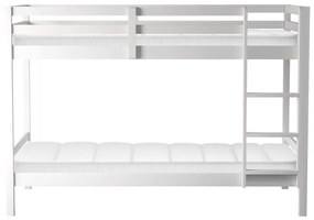 Gyerek emeletes ágy 90 cm Invocato (fehér) (ágyráccsal). 1116361
