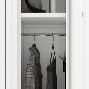 Pléh öltözőszekrény talpazaton, négymodulos, polcokkal KACPER II, 600 x 1800 x 500 mm, Pléh öltözőszekrény talpazaton, négymodulos, polcokkal KACPER I