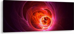 Modern rózsaszín absztrakció képe (120x50 cm)