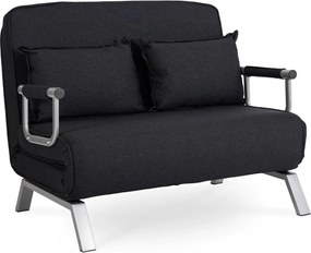 Kétszemélyes dönthető fotel fekete színben BART 2