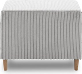 Fireze puff, kordbársony, szürke